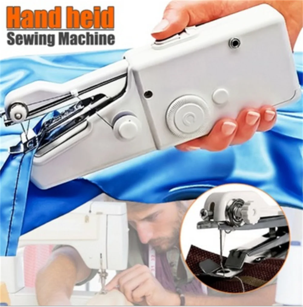 Portable Handheld sewing machines Stitch Sew needlework Cordless Clothes Fabrics Mini Electric Sewing Machine Stitch Set New