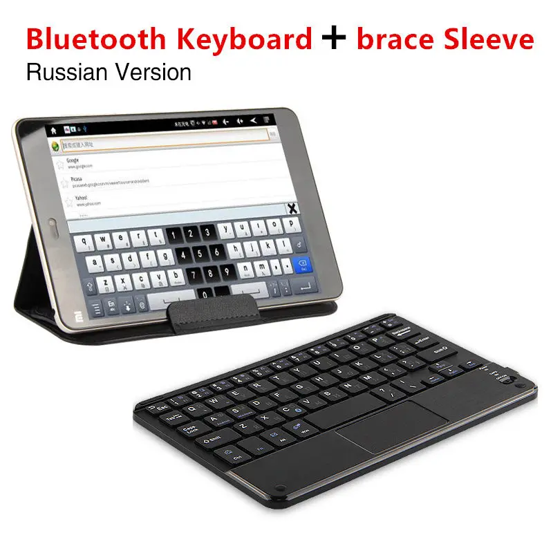 Bluetooth клавиатура для Samsung Galaxy Tab S2 8,0 планшетный ПК SM-T710 T715 T713 T719 беспроводная клавиатура Android Windows сенсорный Чехол - Цвет: keyboard Russian