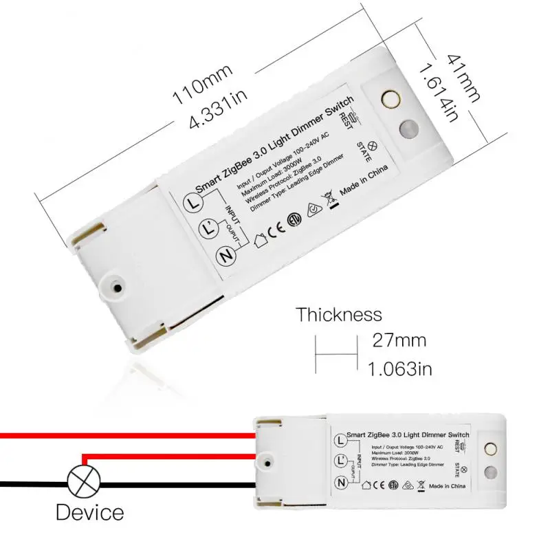 AC100-240V, умный светильник ZigBee3.0, диммер, умный дом, модификация, пульт дистанционного управления, Прямая поставка, модули автоматизации, поставки
