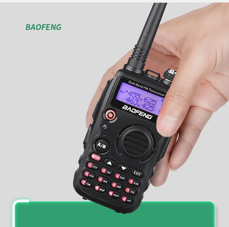 BaoFeng A52 Walkie Talkie 5W 1800mAh Dual Band CB Ham Portable Radio Pofung BF-A52 Original Two Way Radio BFA52 A-52 Transceiver