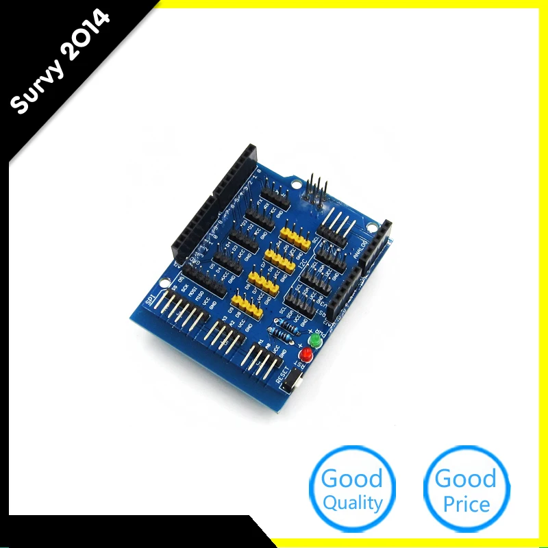 

1Pcs Prototype Sensor Shield Sensor Expansion Board Robots Shield For Arduino UNO R3 diy electronics