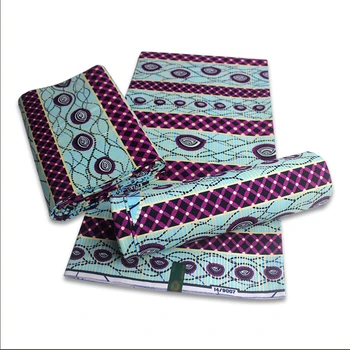 

100% Cotton Golden Powder Prints Real Wax African Fabric Latest Designer Sewing Wedding Dress Tissu Wax Making Craft Loincloth