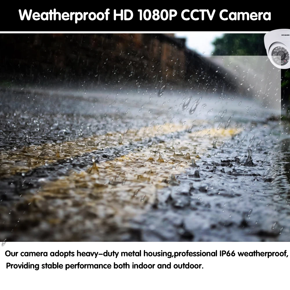 HCVAHDN домашний HD 1080p 4 в 1 AHD TVI CVI CVBS 1920*1080 2mp CCTV камера безопасности наружная купольная камера