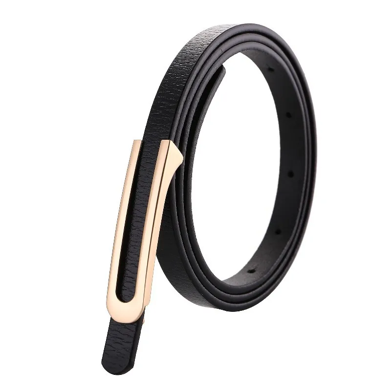 Женский ремень из 100% натуральной воловьей кожи с гладкой пряжкой|Женские ремни| |