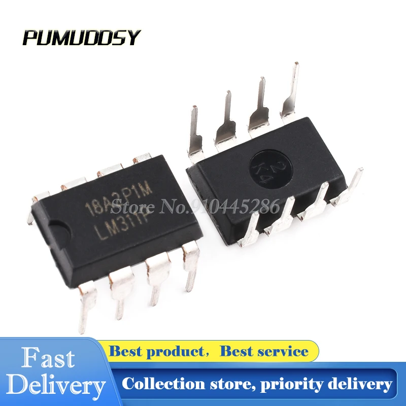 10 шт./лот LM311P DIP8 LM311 DIP ДИФФЕРЕНЦИАЛЬНЫЕ КОМПАРАТОРЫ С STROBES IC | Электронные