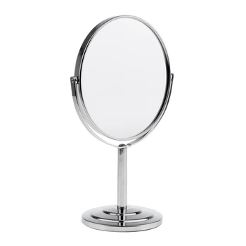 

Tabletop Makeup Mirror -Standmirror Double-Sided -360° Swivel Magnifying & Normal Mirrors