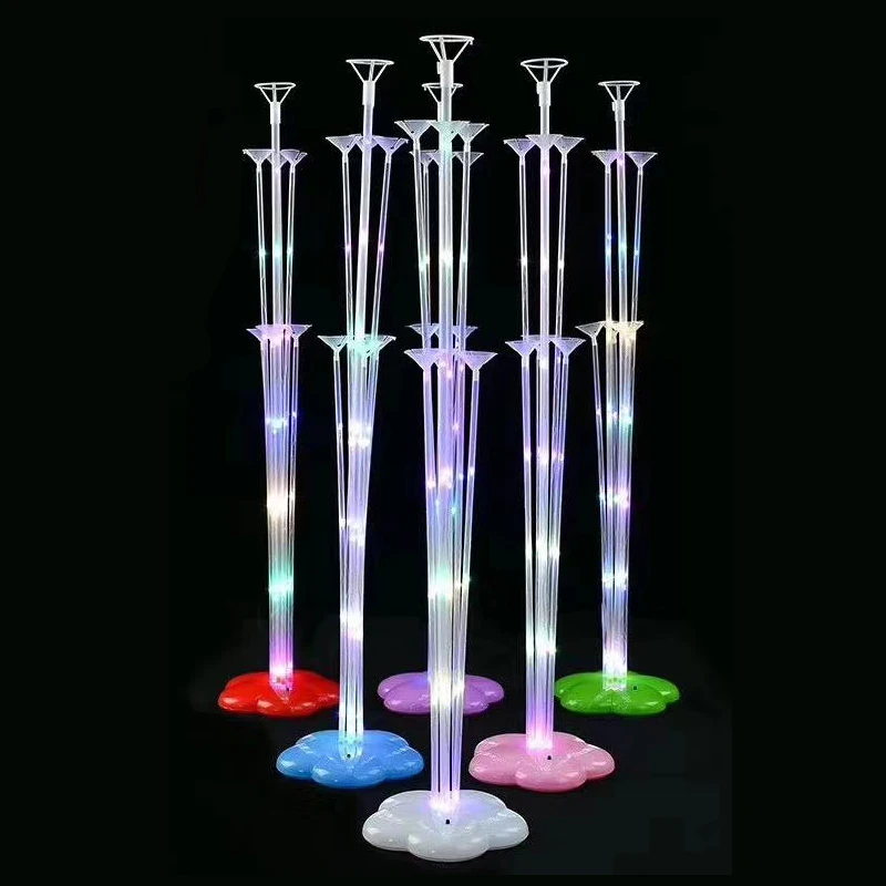 Led Balloon Column Stand Three Models Flash Wedding Arrangement Christmas Birthday Party Décor Table Floorcent Centerpiece | Дом и сад