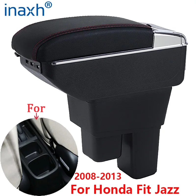 For Honda Jazz Armrest box For Honda Fit Jazz 2 Car Armrest 20082013