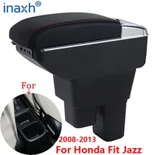Boîte d'accoudoir pour Honda Jazz 2, boîte de rangement pour accoudoir de voiture, accessoires de voiture, 2008 2013 2009 2010 2011 2012