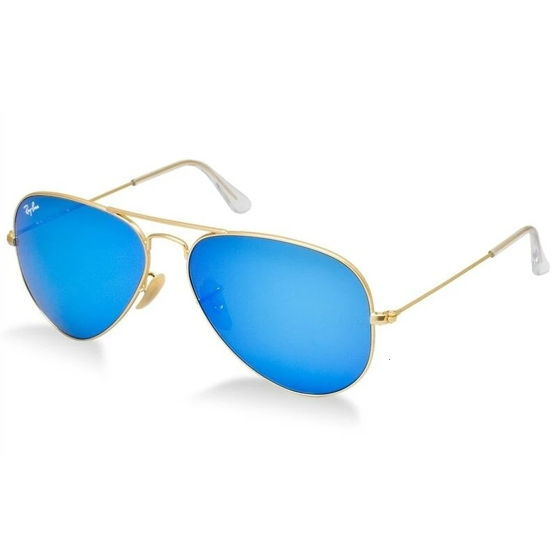 Солнцезащитные гафы Ray-Ban RB3025 AVIATOR 112/17 матовое золото/Эмаль Синий Cal. 55 | Аксессуары