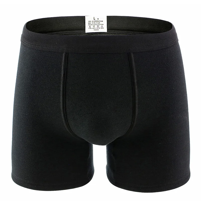 Men\'s Add Velvet Underwear Winter Thick Cotton Keep Warm Shorts Plus Long Legs Boxers Pants Boxershorts Men Underpants