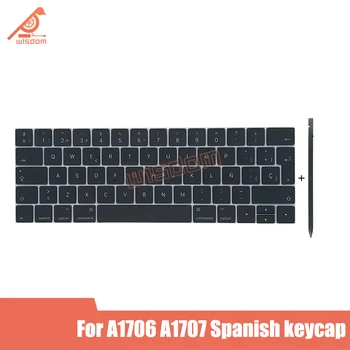 

Full New Keyboard Keycap Spanish Key Cap For Macbook Pro Retina 13" A1708 A1706 A1707 Keyboard 2016 2017 Year Spanish Keys Set