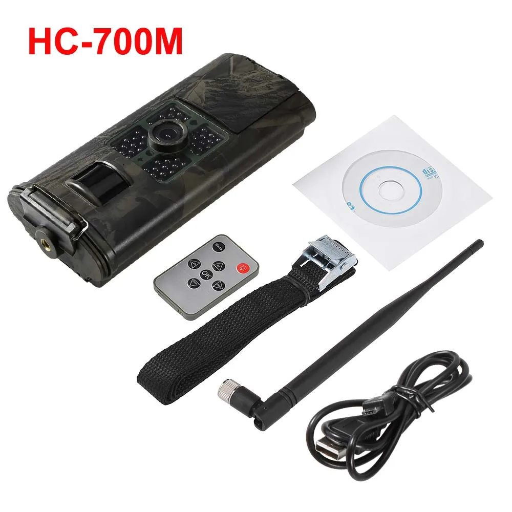 Камера 16MP 1080P 3g SMS GSM Trail, камера для охоты и игр, камера для скаутинга дикой природы, ИК-датчик, ночное видение - Цвет: HC-700M
