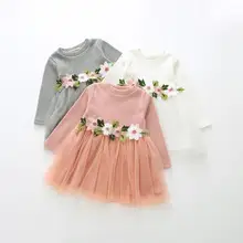 Best Price 2020 New Baby Girls Dress Sweater Knitting Princess Mesh Floral Cute Dress Long Sleeve Baby Girls Autumn Outfit White Pink Grey Best Price 2020 New Baby Girls Dress Sweater Knitting Princess Mesh Floral Cute Dress Long Sleeve Baby Girls Autumn Outfit White Pink Grey