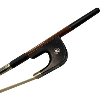 

Free Shipping New high quality 1 pc 3/4 hybrid Carbon fiber double bass bow like pernambuco German style white horse hair