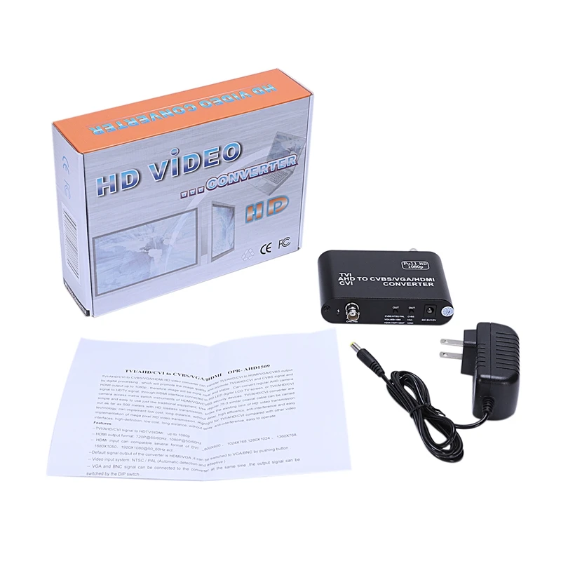 FFYY-Full HD 1080p Tvi/Cvi/Ahd для Cvbs/Vga/Hdmi конвертер HD видео конвертер(США штекер
