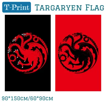 

15PCS Flag Blood Targaryen Sigil Logo Licensed Large Flags 90x150cm 60*90cm Polyester Digital Print Banner 3x5ft