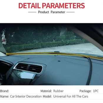 

1.6m Dashboard Sealing Strip Rubber Windshield Center Console Edge Easy Apply Car Accessories U Shape Sound Insulation