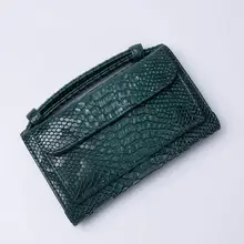 ¡Venta de fábrica! bolso de mano de cuero genuino de lujo de estilo árabe de cocodrilo para mujer