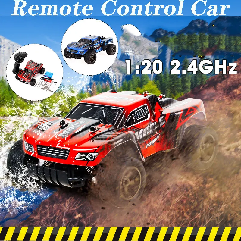 

Скоростной гоночный автомобиль на радиоуправлении, 55 км/ч, 4WD, 1:20, 2,4 ГГц, электрический внедорожник с дистанционным управлением, игрушка, рождественский подарок