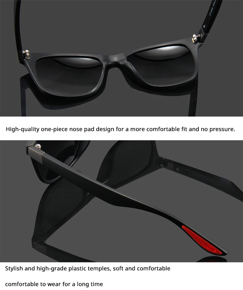 CONCHEN Новое поступление поляризованные солнцезащитные очки для мужчин Классический дизайн пластиковая оправа Серебристые зеркальные линзы Gafas de sol