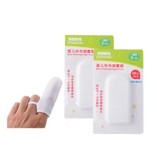 Детские чистящие салфетки для полости рта, 6 шт., марлевые чистящие зубные щетки для зубов, молочная, хлопковые, для новорожденных, для чистки языка, для 0-2 лет