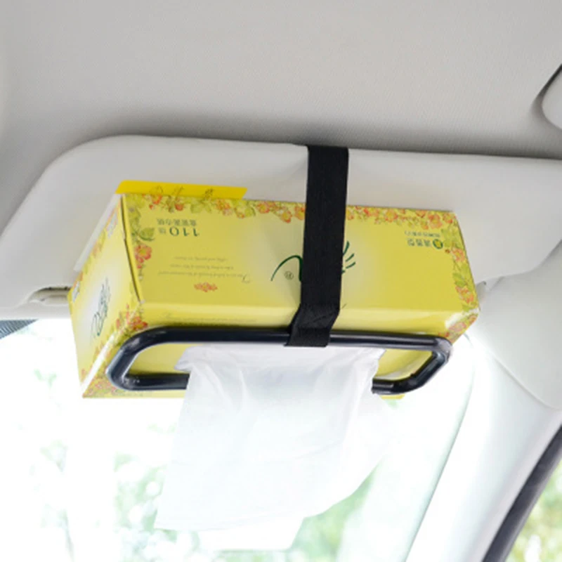 Портативный автомобильный солнцезащитный козырек тканевая бумажная коробка держатель Универсальный авто сиденье назад Бумага салфетка крепление к спинке сиденья авто аксессуары