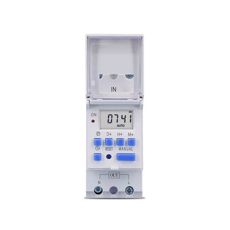 New type Din Rail 2 wire Weekly 7 Days Programmable Digital TIME SWITCH Relay Timer Control AC 220V 230V 12V 24V 48V 16A 2