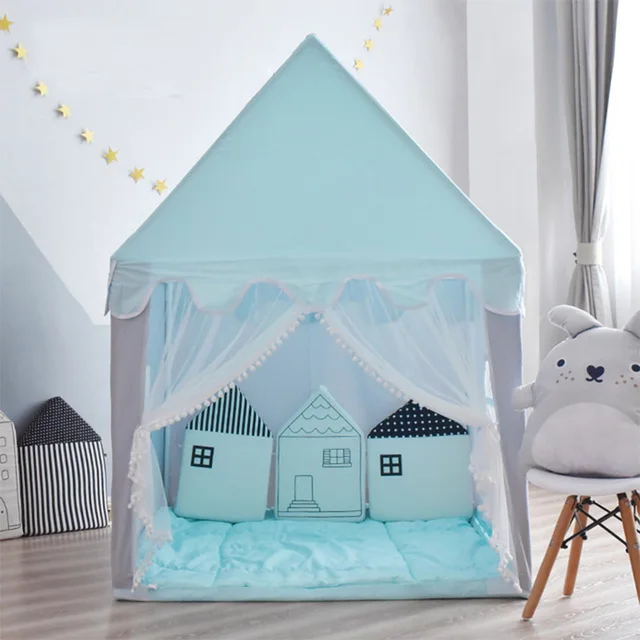 Children Princess Castle Tents Portable Indoor Outdoor Teepee Tent for kids Folding Play Tent House Baby balls pool Playhouse 6