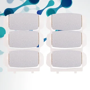 

6pcs Replacement Exfoliate Roller Heads Electronic Foot File Grinding Tool Calluses Dead Skin Remover (Grey)