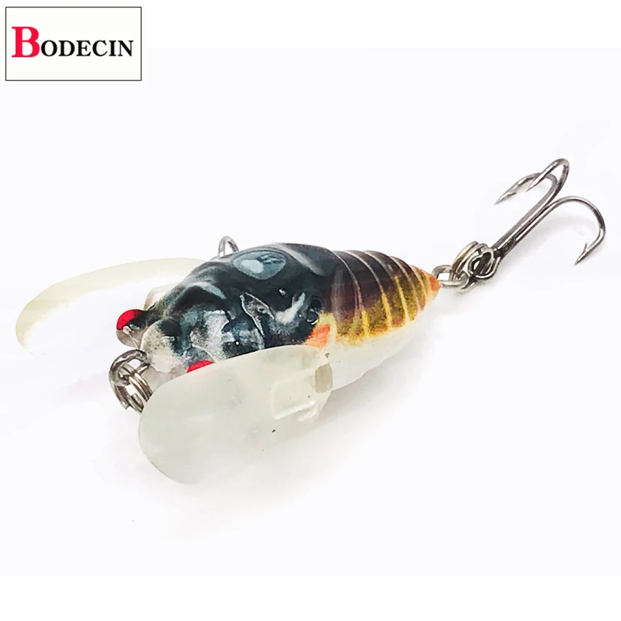 C7 1PCS Cicada Swimbait Джеркбейт рыболовный снасти/безделушки/Искусственные/поддельные приманки для форель окунь Троллинг насекомое/жесткий/Рыбалка/Поверхностная приманка - Цвет: C7 1PCS