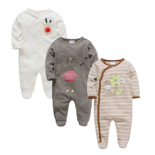 

Baby Boy Clothes Bodysuits 100% Cotton Long Sleeve Cartoon Animal Printed 0-12M Bebies Overalls