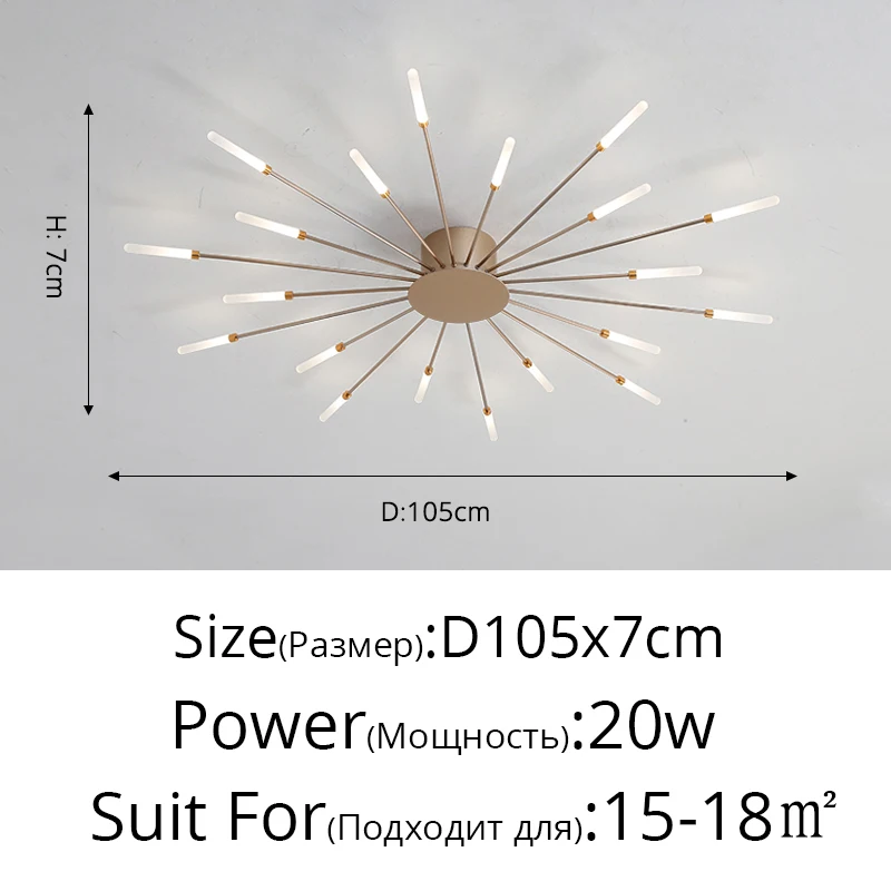 Modern Minimalist Creative Fireworks LED Chandelier For Living Room Bedroom Dining Room Indoor Lighting Decoration Ceiling Lamps flower chandelier Chandeliers