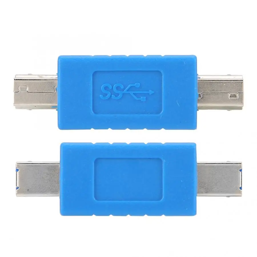 USB3.0 Тип B штекер 3,0 Тип B Мужской синий Суперскоростной адаптер передачи данных конвертер