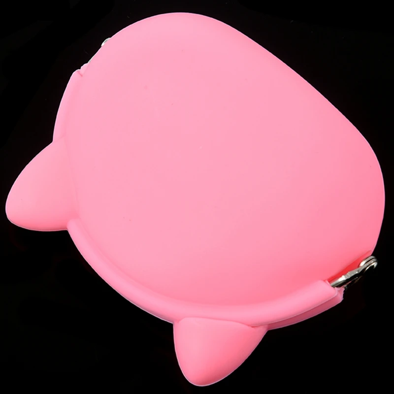 ABZC-Женский кошелек для девочек Kawaii милые Мультяшные животные силиконовая сумка для монет кошелек детский подарок розовая свинья