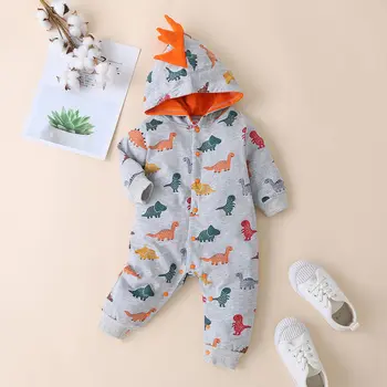 

Newborn Baby Boys Clothes Infant Clothing 2020 Fall Spring Rompers For Girls Jumpsuit Dinosaur Easter Costume 0-2 Year Unisex