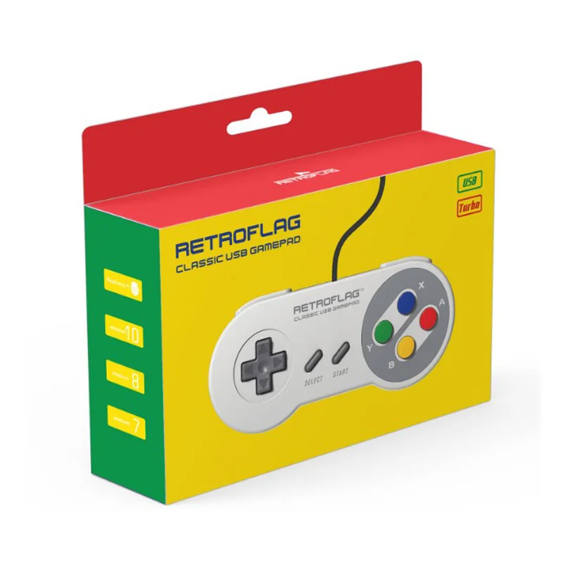 Проводной геймпад Retroflag SUPERPi с USB игровой контроллер для чехол-U/Чехол-J/NESPi