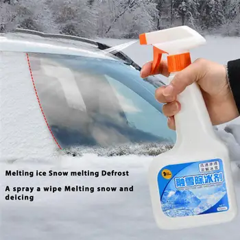 

500ML Car Snow Deicing Agent Auto Window Glass Frost Protection Snow Removal Defrosting Agent For Vehicles Snow Melting Spray