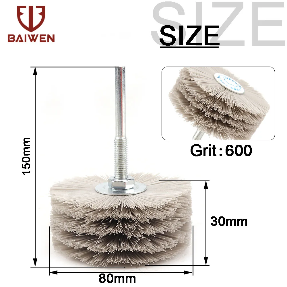 1pc Abrasive Wire Grinding Flower Head Nylon Wire Brush Deburring Grinder For Wood Furniture With 1/4'' Shank 1pc Abrasive Wire Grinding Flower Head Nylon Wire Brush Deburring Grinder For Wood Furniture With 1/4'' Shank