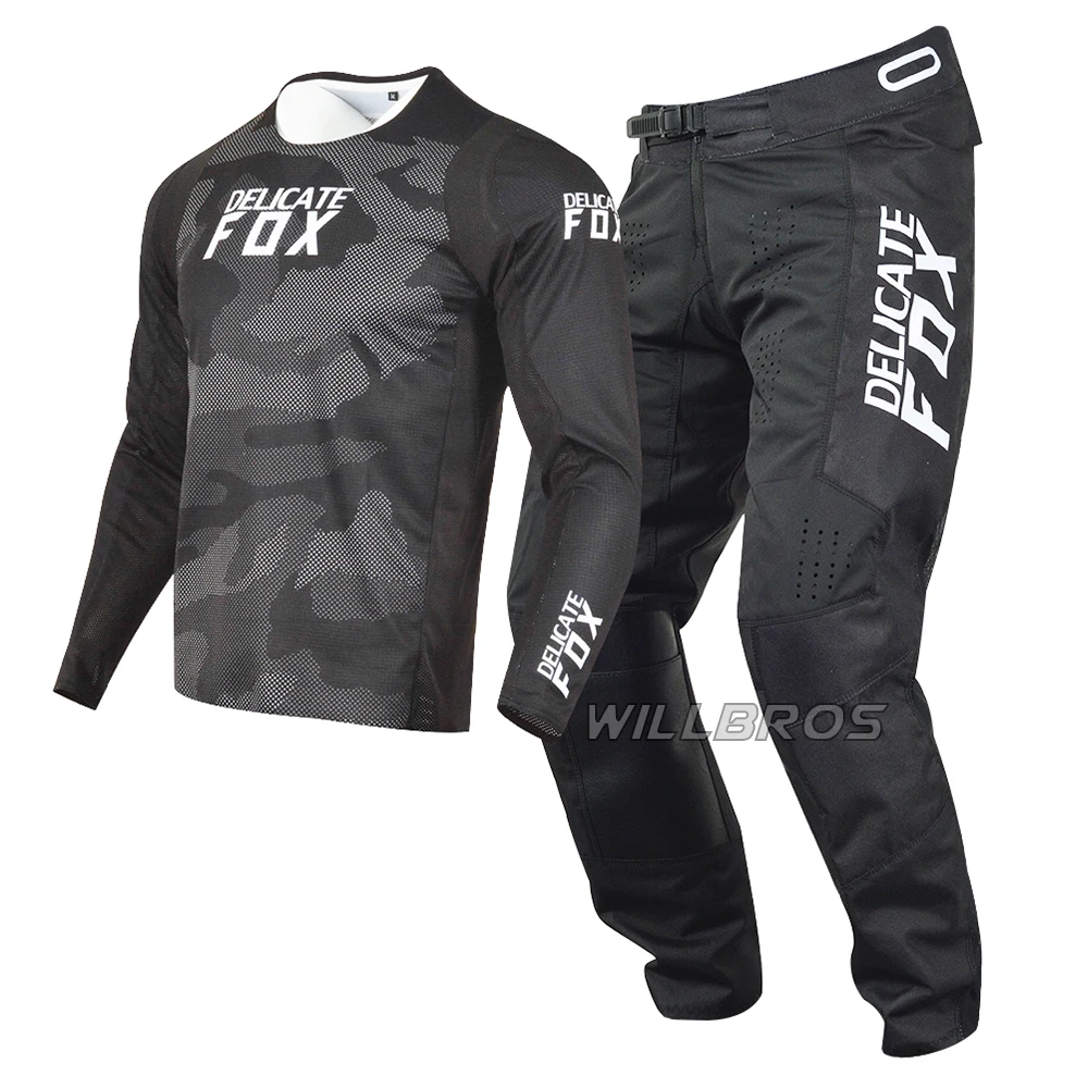 Delicate Fox 180 Oktiv Trev Jersey Pants Motocross MX Combo Enduro Gear Set MTB ATV UTV DH Bike Outfit Moto Cross Suit Kits Men