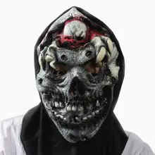 Хэллоуин страшные маски Косплей Маска латексная кровавая лицо от ужасов Хеллоуин, маска для костюма K923