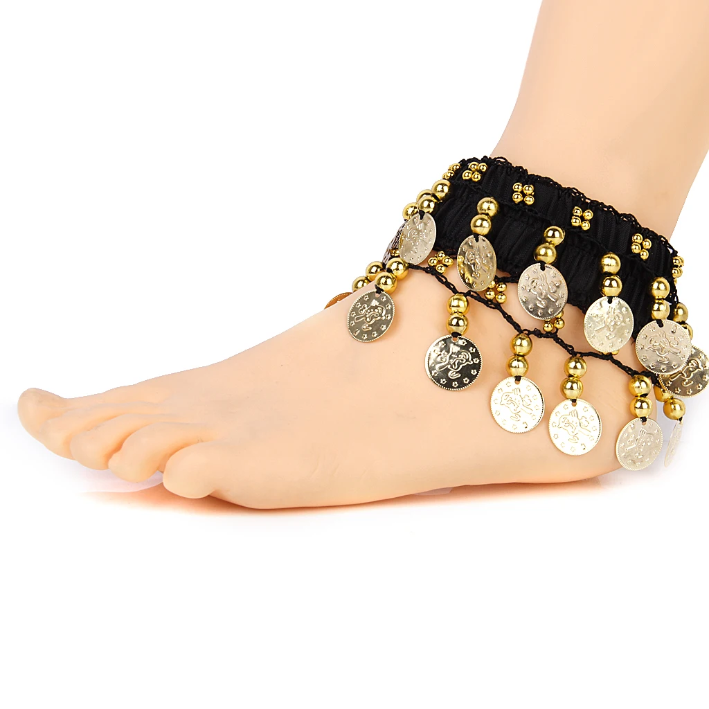COINS ANKLET BRACELET INDIA BOLLYWOOD BELLY DANCE TRIBAL CHUNKY ARM CUFF Women Barefoot Sandals Jewelry Luxury Coin Leg Ankle 