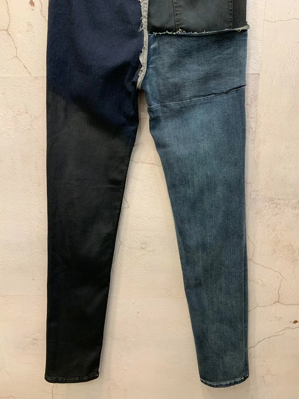 19ss Owen Seak, мужские джинсы, хлопок, готический стиль, мужская одежда, Осенние прямые мужские одноцветные Джинсы, Брюки