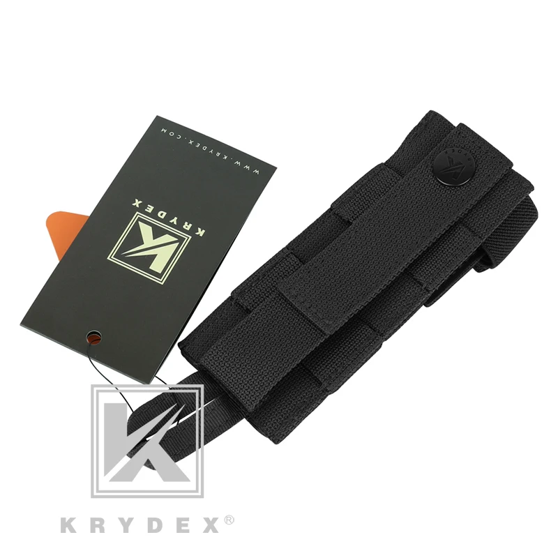 KRYDEX радио антенна удержания Чехол Военная Тактическая модульная перемещение небольшой MOLLE Wargame страйкбол боевое оборудование держатель BK