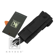 KRYDEX радио антенна удержания Чехол Военная Тактическая модульная перемещение небольшой MOLLE Wargame страйкбол боевое оборудование держатель BK