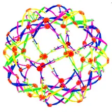Boule magique gonflable colorée anti Stress, jouet de soulagement du Stress, boule magique extensible, boule de respiration extensible, sphère, jouets adaptés à l'anxiété