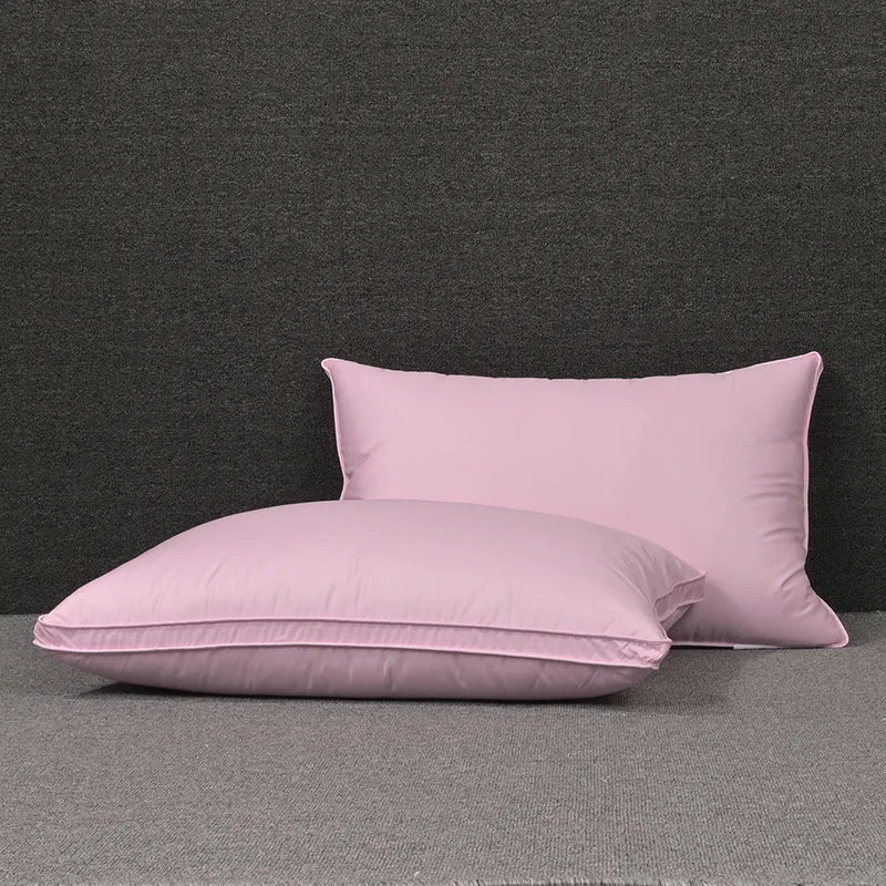 Подушка 48x74 см 80 нитей трехслойная пуховая подушка с розами 95 дюймов из белого