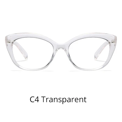 C4 Transparent Ralferty высококачественные женские очки оправа «кошачий глаз» винтажная оправа для очков для женщин прозрачные очки без диоптрий F95154 - Цвет оправы: C4 Transparent