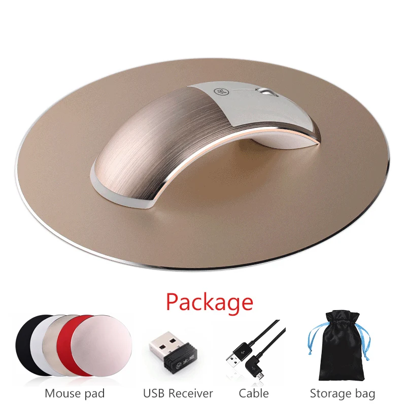 Беспроводная мышь 2 4G USB + Bluetooth перезаряжаемая Бесшумная игровая для Macbook Lenovo HP Dell