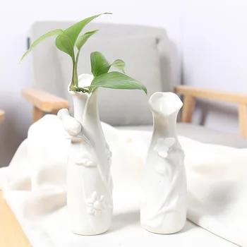 

Creative Modern Living Room Ceramic Vase Home Decoration Small Fresh Dry Floral Water Culture White Vase
